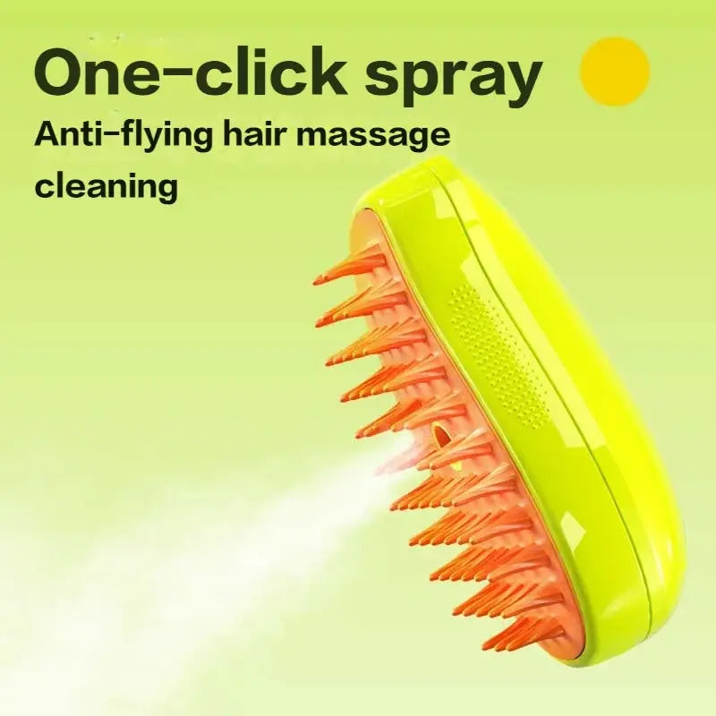Electric steam cleaning brush for pets
