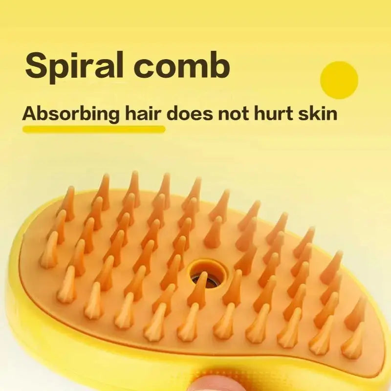 Electric steam cleaning brush for pets